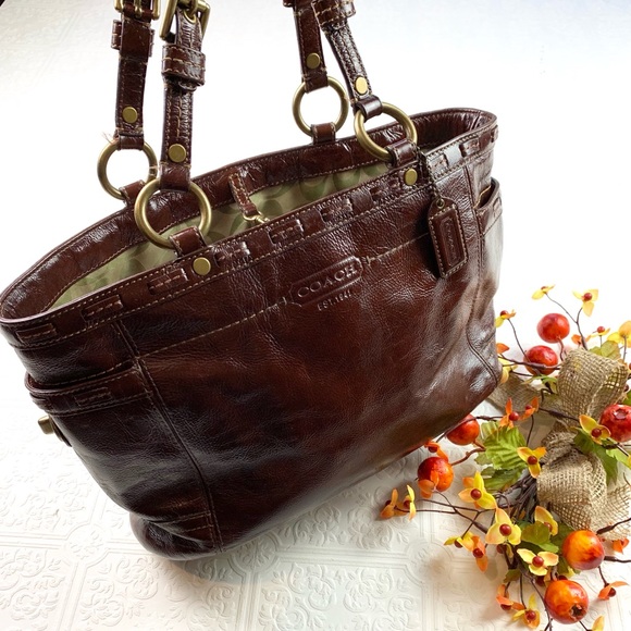 Coach 1941 Gallery Patent Leather Tote - Picture 1 of 8